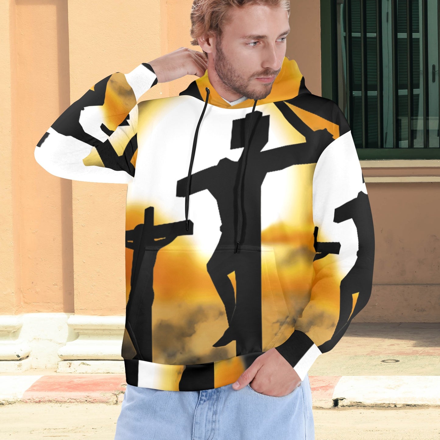 Men's Premium Christian Hoodie – Stylish All-Over Print Graphic Fit