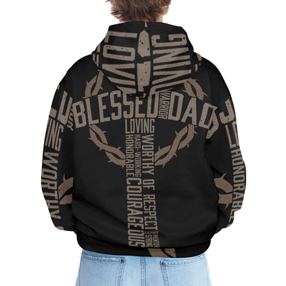 Men's Premium Christian Hoodie – Stylish All-Over Print Graphic Fit