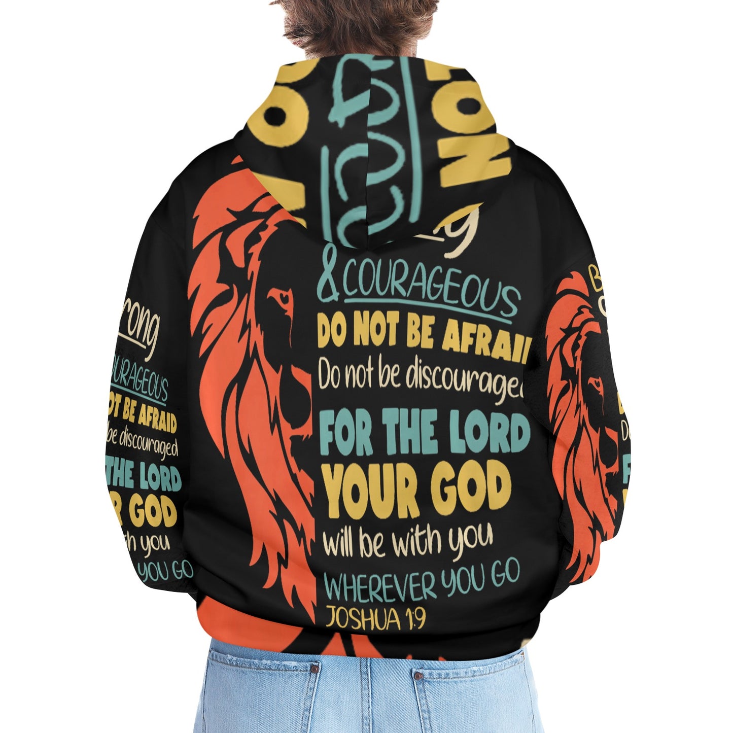 Men's Premium Christian Hoodie – Stylish All-Over Print Graphic Fit