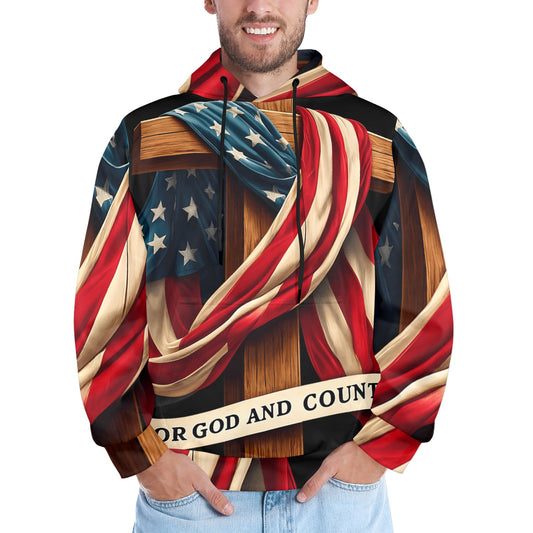 Men's Premium Christian Hoodie – Stylish All-Over Print Graphic Fit