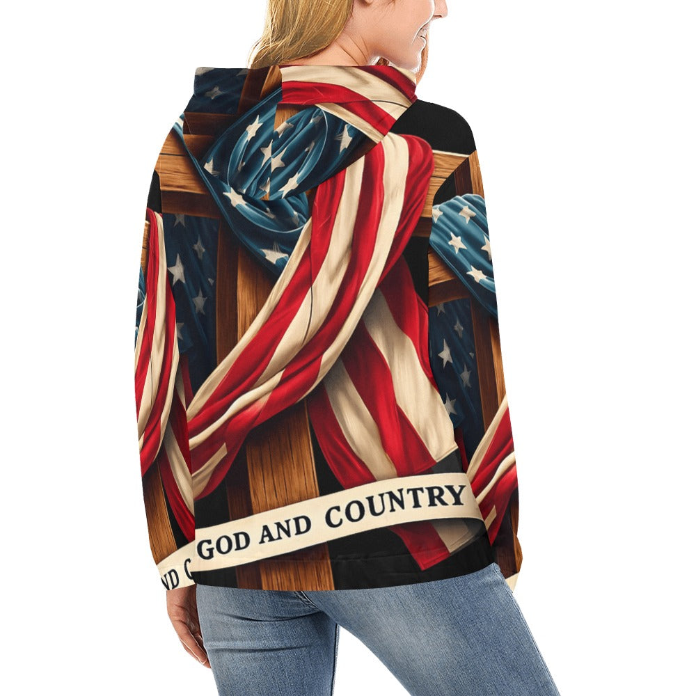 Women's Premium Christian Hoodie – Stylish All-Over Print