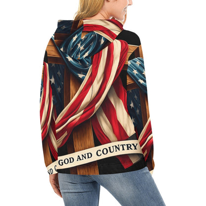 Women's Premium Christian Hoodie – Stylish All-Over Print