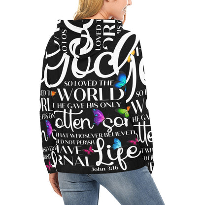 Women's Premium Christian Hoodie – Stylish All-Over Print