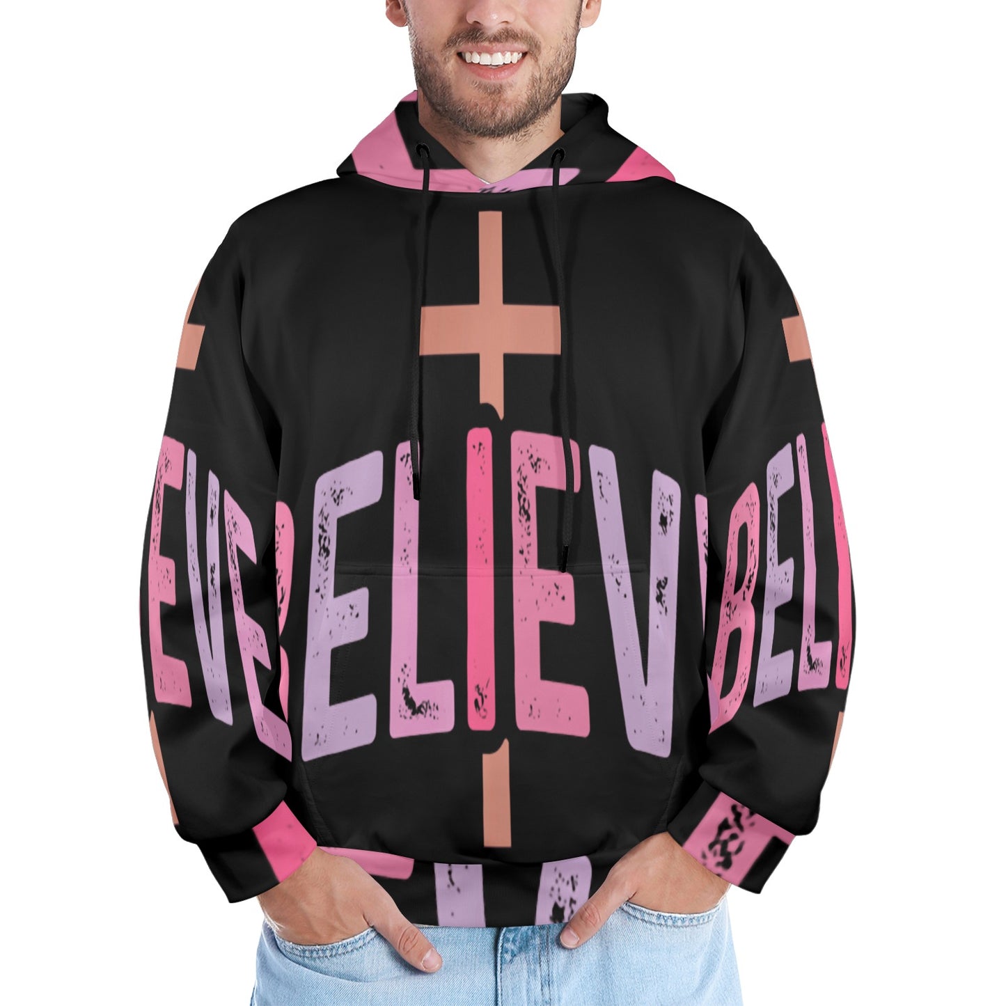 Men's Premium Christian Hoodie – Stylish All-Over Print Graphic Fit