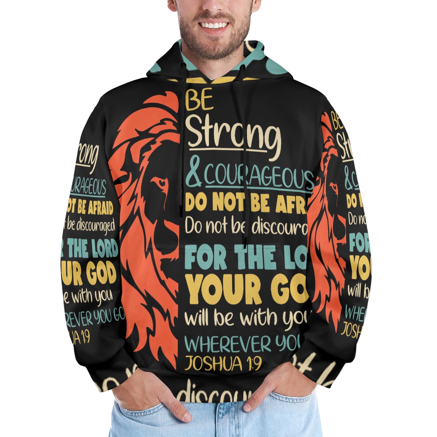 Men's Premium Christian Hoodie – Stylish All-Over Print Graphic Fit