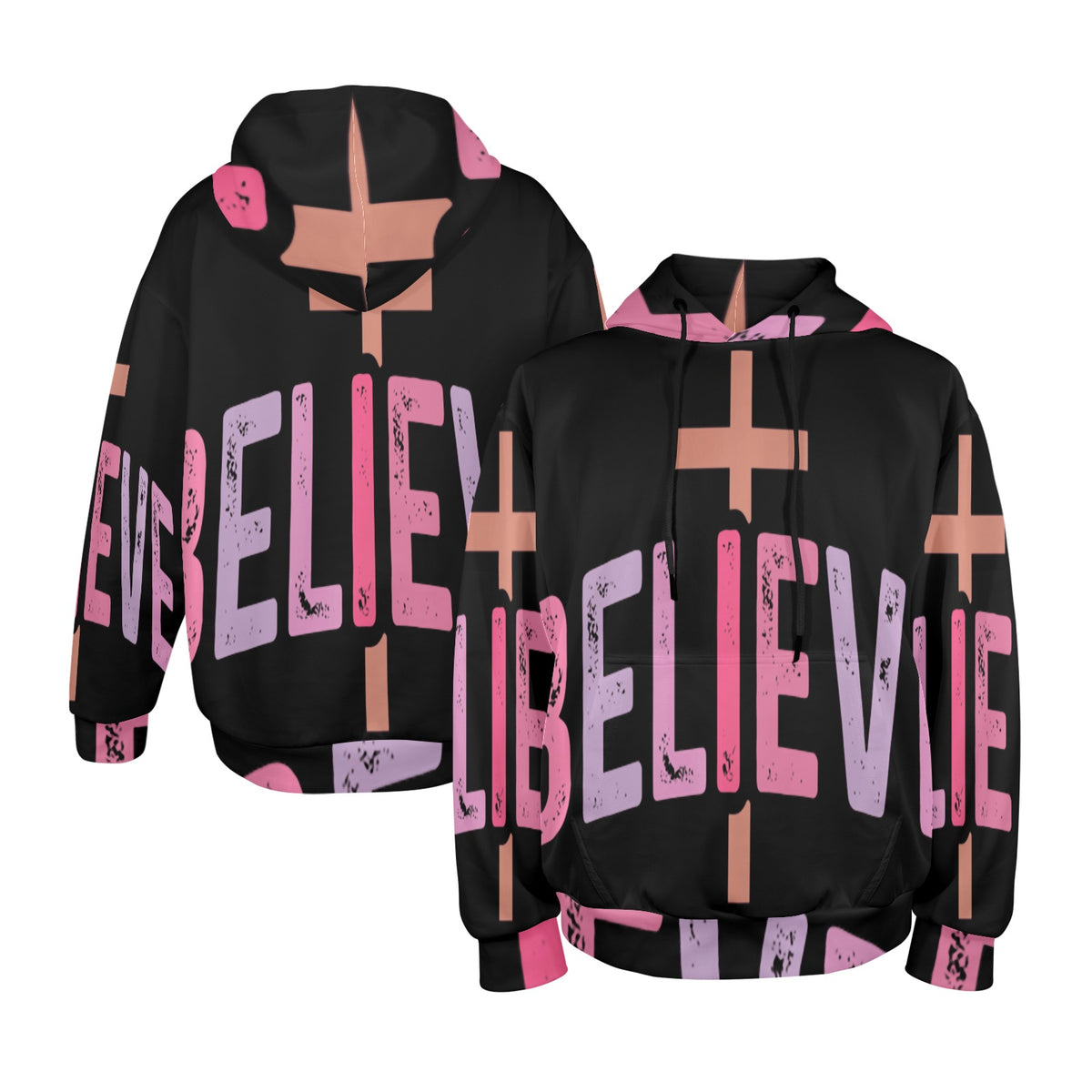 Men's Premium Christian Hoodie – Stylish All-Over Print Graphic Fit