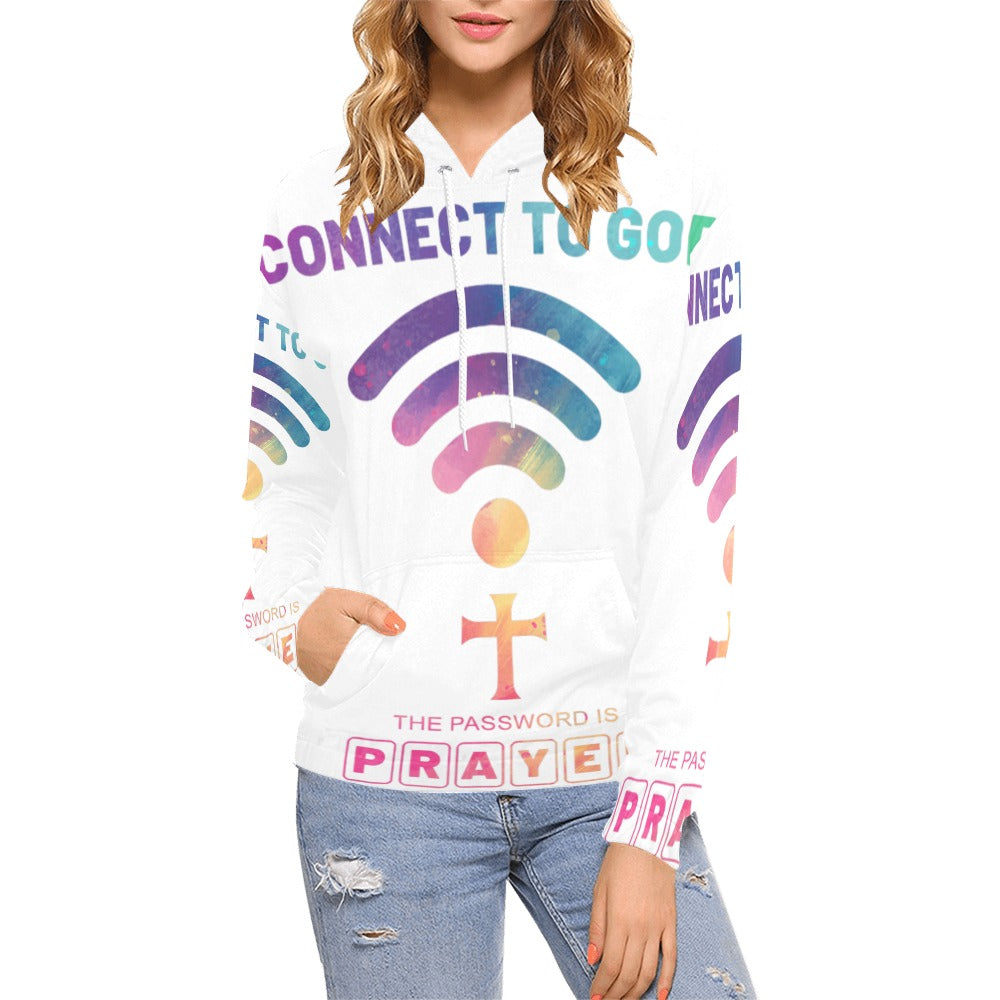 Women's Premium Christian Hoodie – Stylish All-Over Print