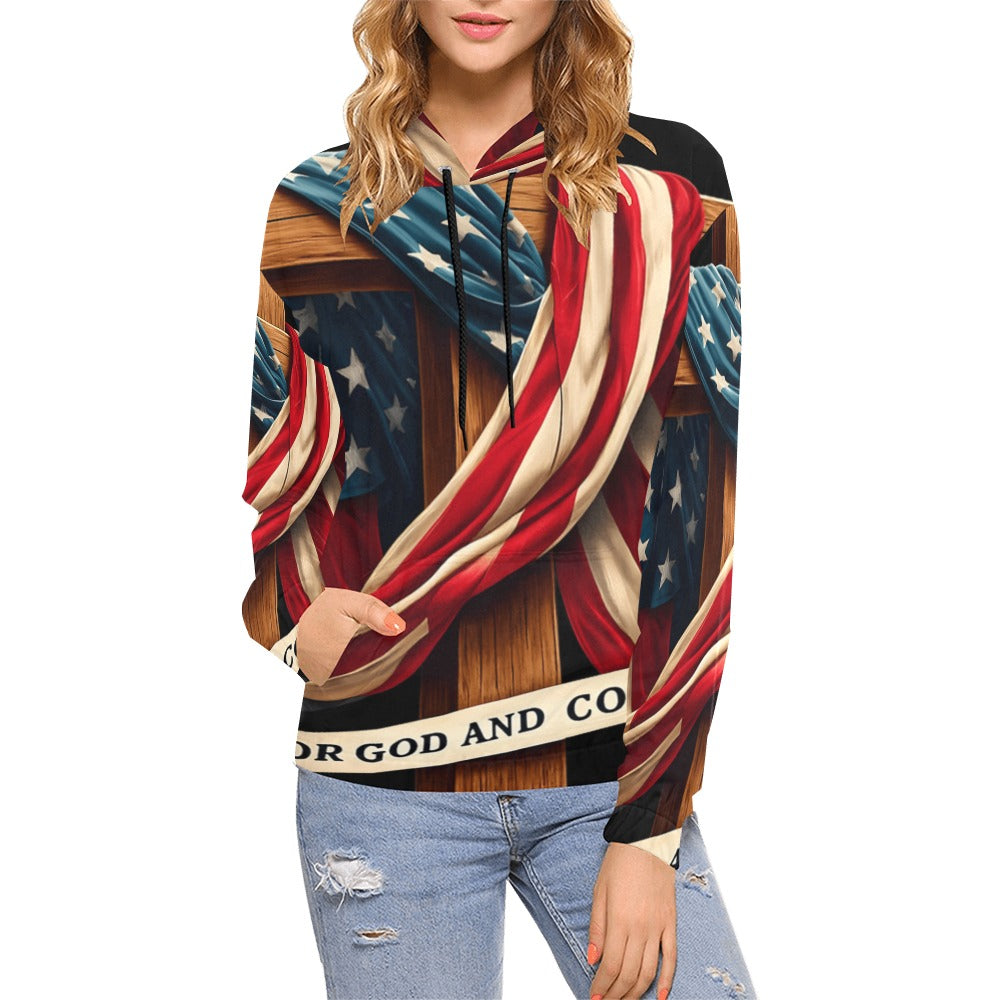 Women's Premium Christian Hoodie – Stylish All-Over Print