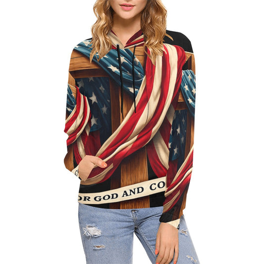 Women's Premium Christian Hoodie – Stylish All-Over Print