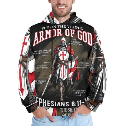 Men's Premium Christian Hoodie – Stylish All-Over Print Graphic Fit