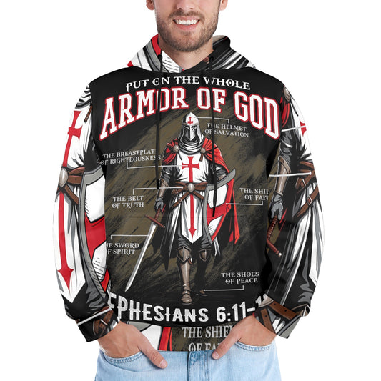 Men's Premium Christian Hoodie – Stylish All-Over Print Graphic Fit
