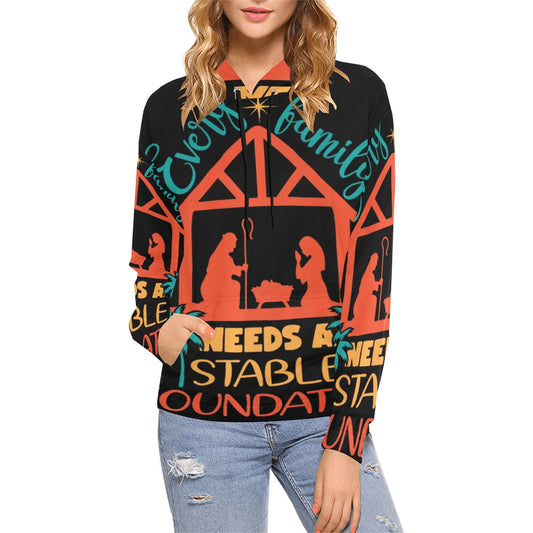 Women's Premium Christian Hoodie – Stylish All-Over Print