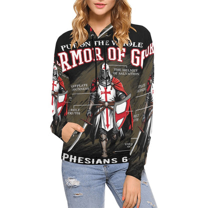 Women's Premium Christian Hoodie – Stylish All-Over Print