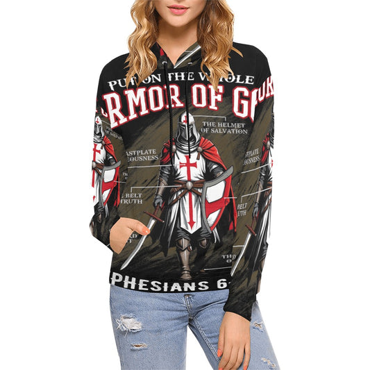Women's Premium Christian Hoodie – Stylish All-Over Print