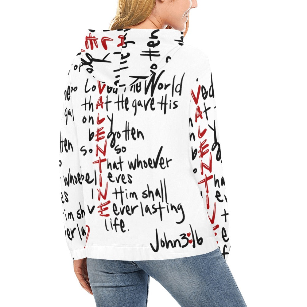 Women's Premium Christian Hoodie – Stylish All-Over Print