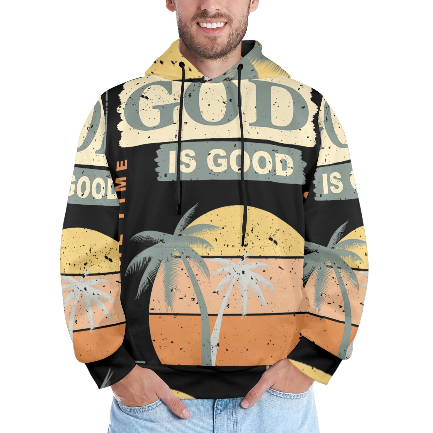 Men's Premium Christian Hoodie – Stylish All-Over Print Graphic Fit