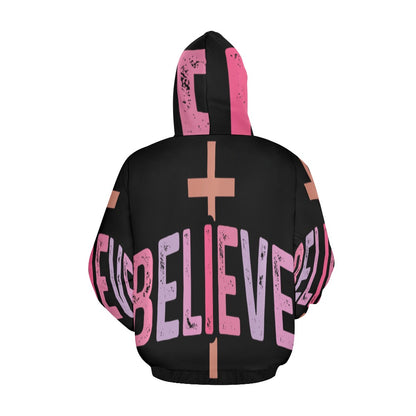 Women's Premium Christian Hoodie – Stylish All-Over Print