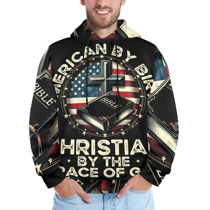 Men's Premium Christian Hoodie – Stylish All-Over Print Graphic Fit