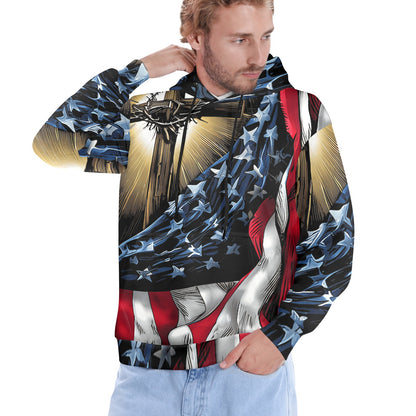 Men's Premium Christian Hoodie – Stylish All-Over Print Graphic Fit