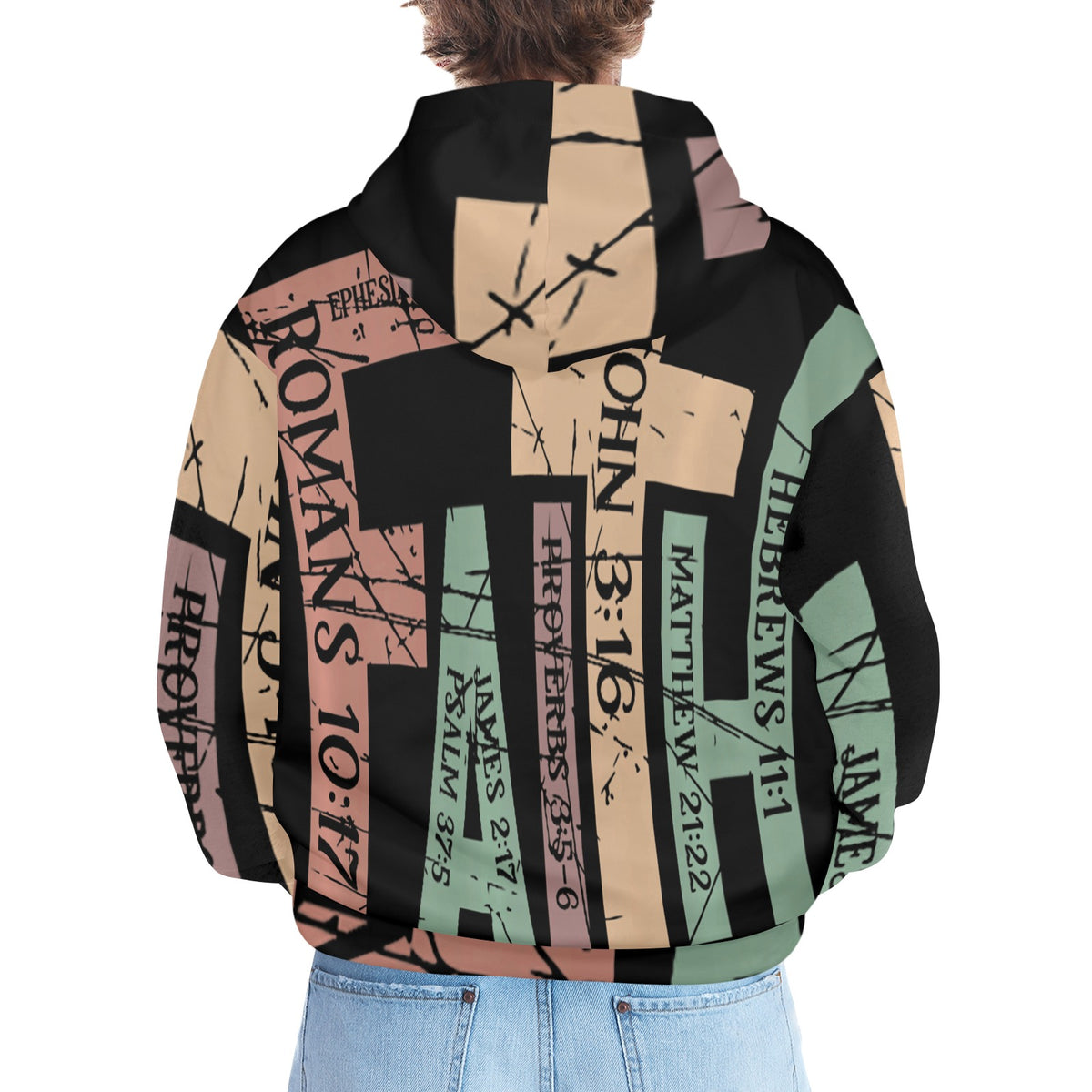 Men's Premium Christian Hoodie – Stylish All-Over Print Graphic Fit