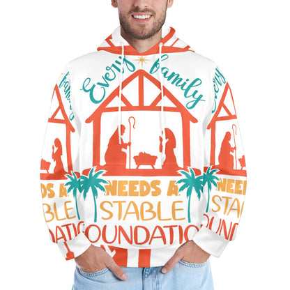 Men's Premium Christian Hoodie – Stylish All-Over Print Graphic Fit
