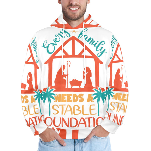 Men's Premium Christian Hoodie – Stylish All-Over Print Graphic Fit