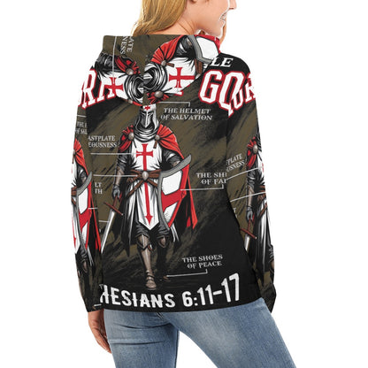 Women's Premium Christian Hoodie – Stylish All-Over Print