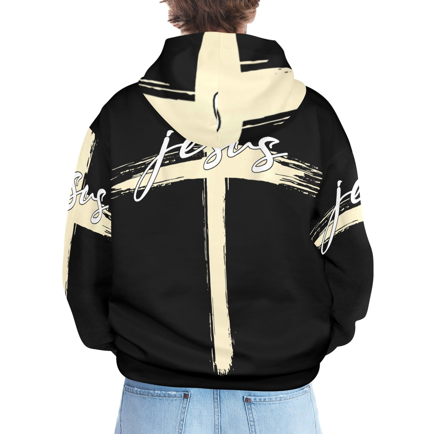 Men's Premium Christian Hoodie – Stylish All-Over Print Graphic Fit