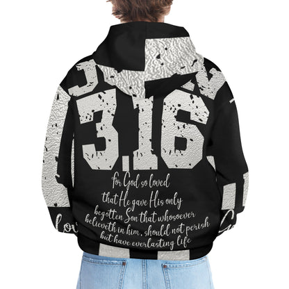 Men's Premium Christian Hoodie – Stylish All-Over Print Graphic Fit