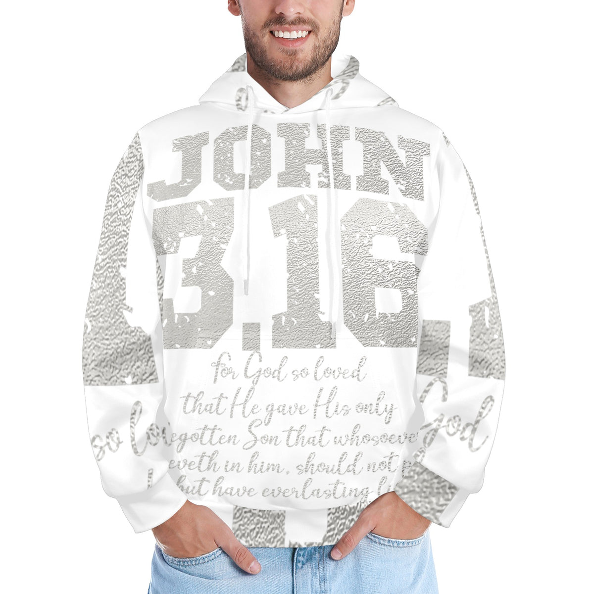 Men's Premium Christian Hoodie – Stylish All-Over Print Graphic Fit