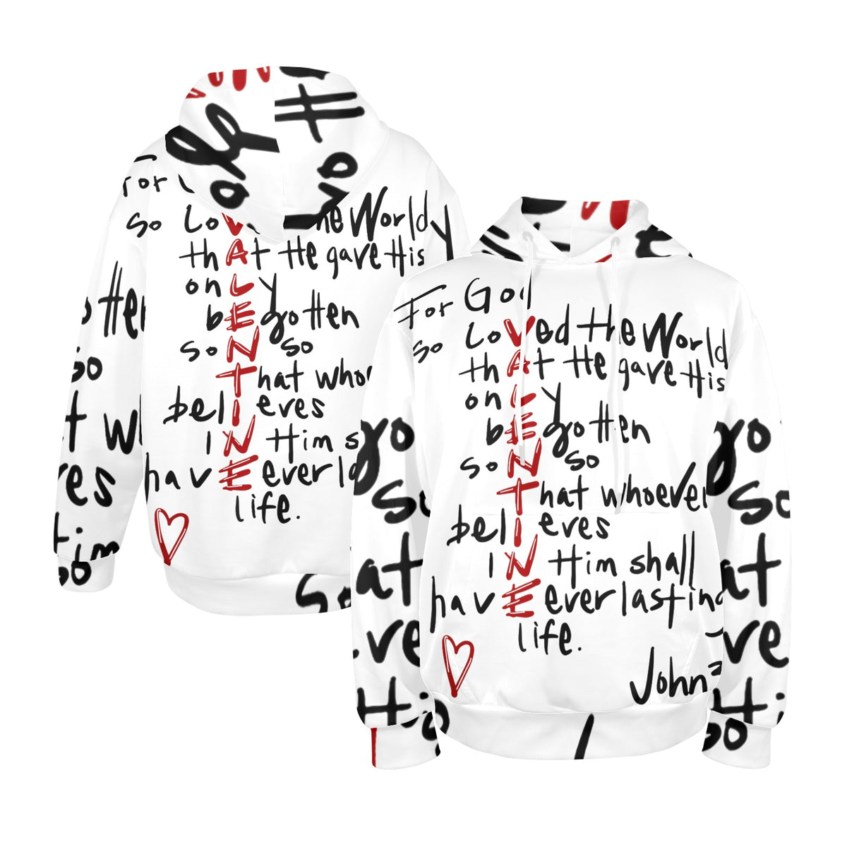 Men's Premium Christian Hoodie – Stylish All-Over Print Graphic Fit