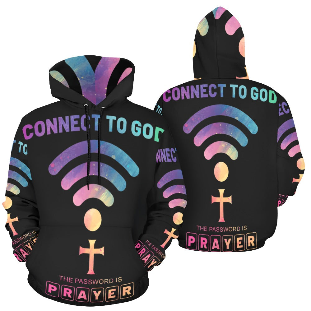 Women's Premium Christian Hoodie – Stylish All-Over Print