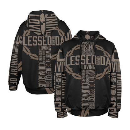 Men's Premium Christian Hoodie – Stylish All-Over Print Graphic Fit