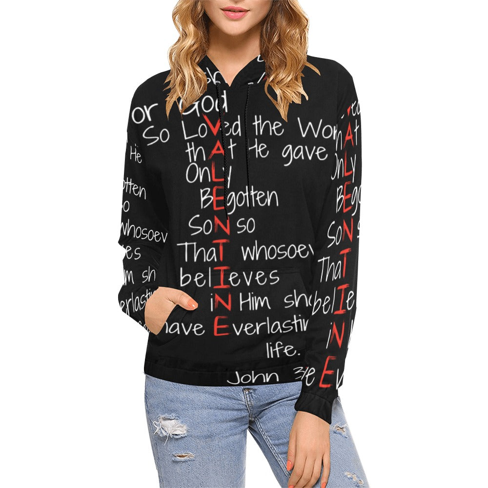Women's Premium Christian Hoodie – Stylish All-Over Print