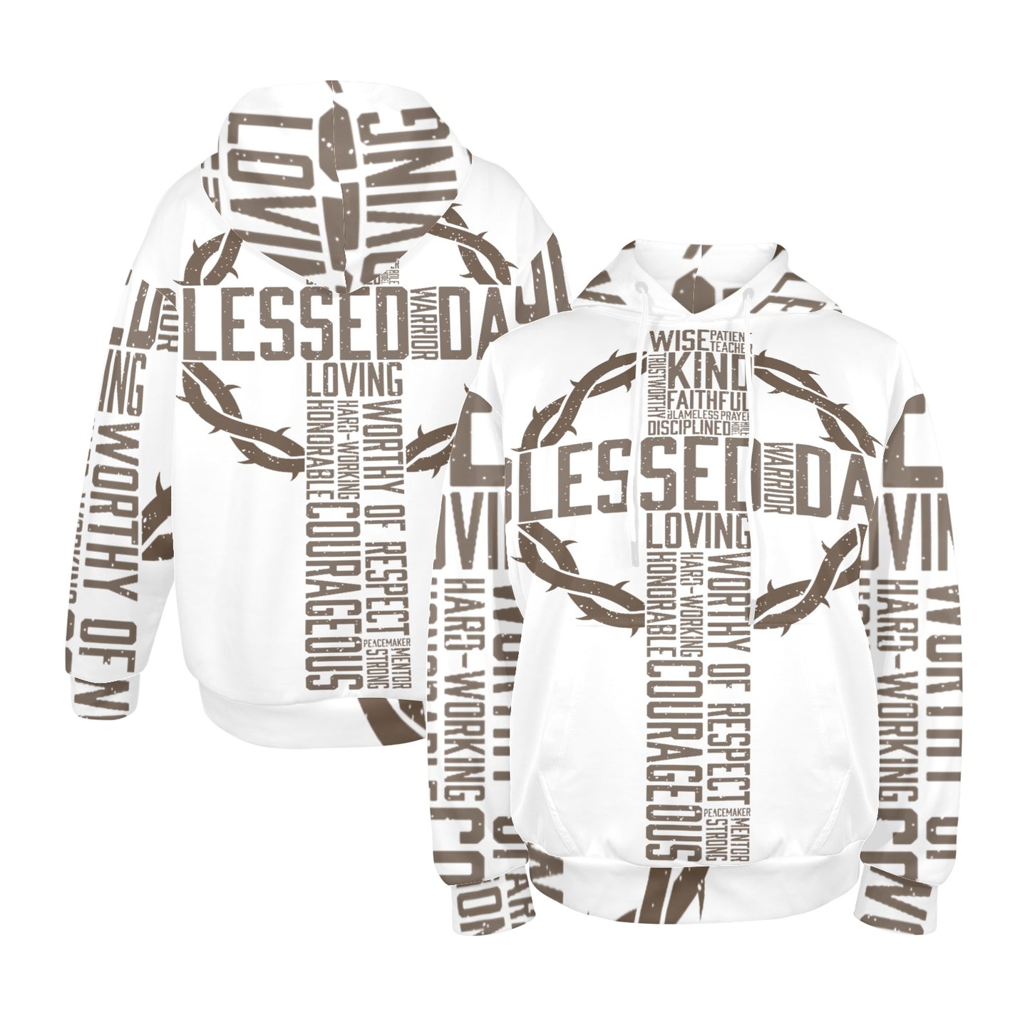 Men's Premium Christian Hoodie – Stylish All-Over Print Graphic Fit