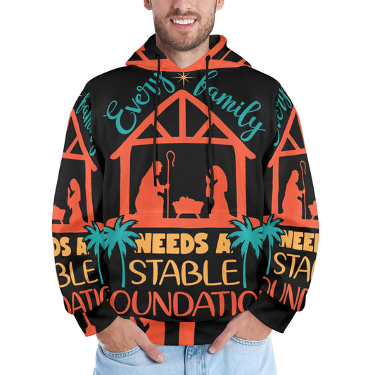 Men's Premium Christian Hoodie – Stylish All-Over Print Graphic Fit