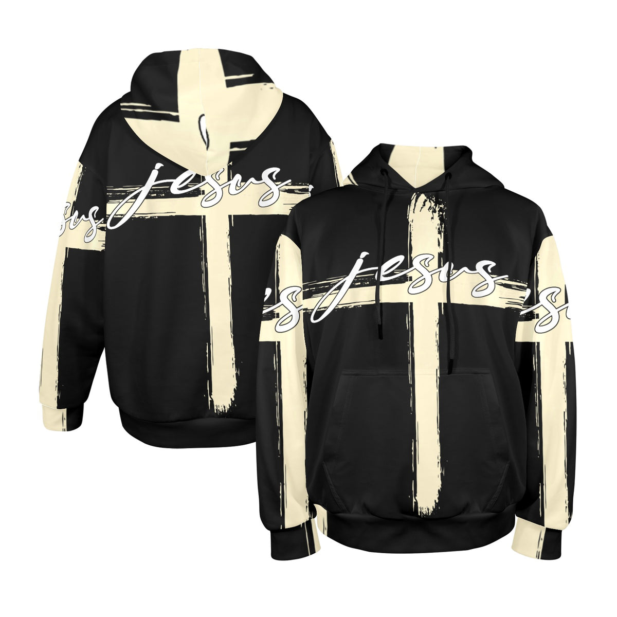 Men's Premium Christian Hoodie – Stylish All-Over Print Graphic Fit