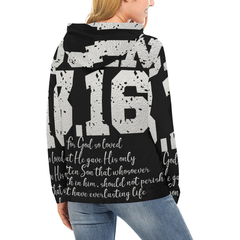 Women's Premium Christian Hoodie – Stylish All-Over Print