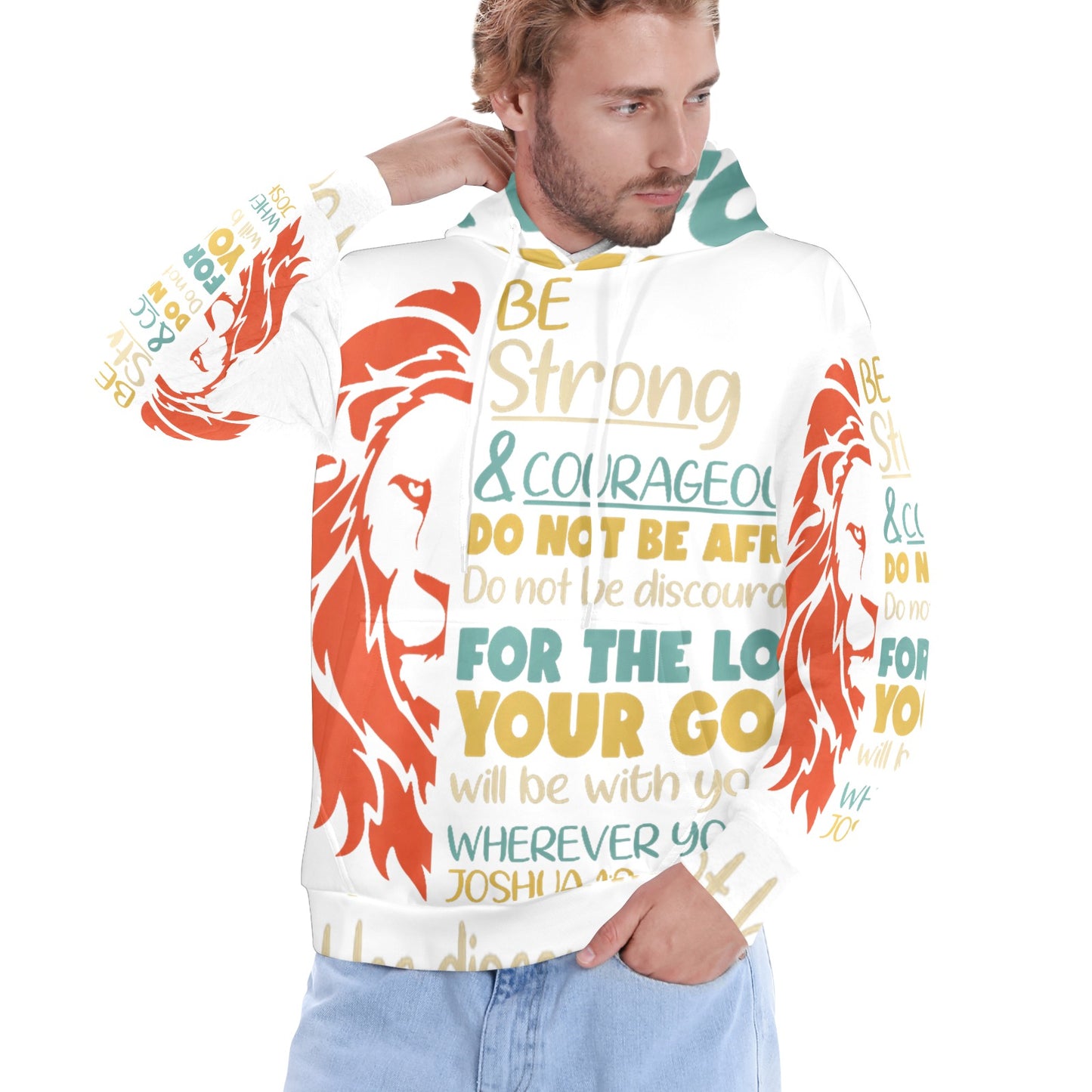 Men's Premium Christian Hoodie – Stylish All-Over Print Graphic Fit