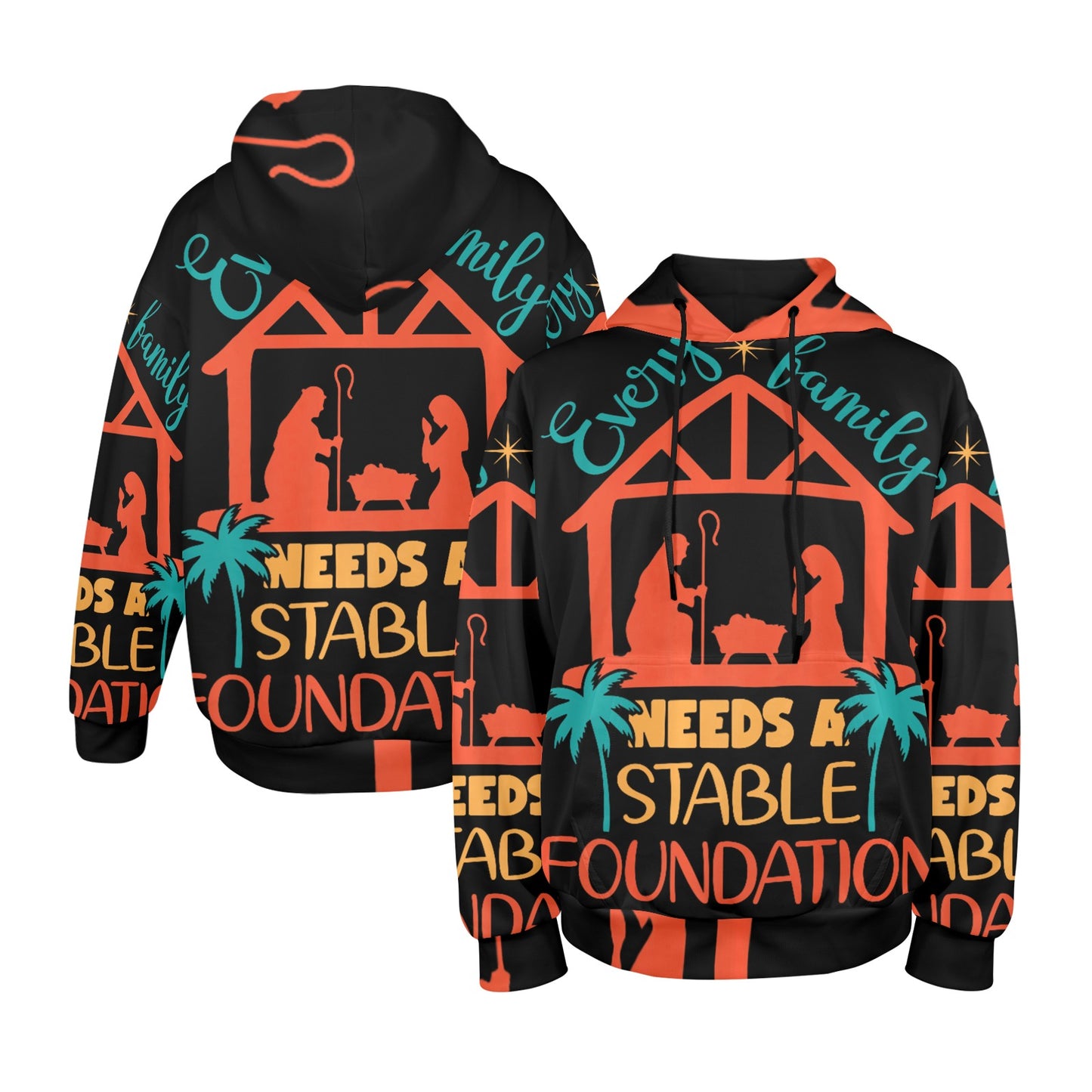 Men's Premium Christian Hoodie – Stylish All-Over Print Graphic Fit