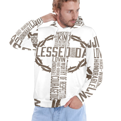 Men's Premium Christian Hoodie – Stylish All-Over Print Graphic Fit