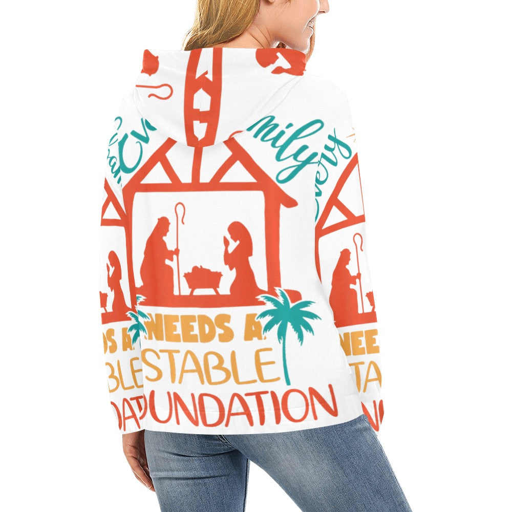 Women's Premium Christian Hoodie – Stylish All-Over Print