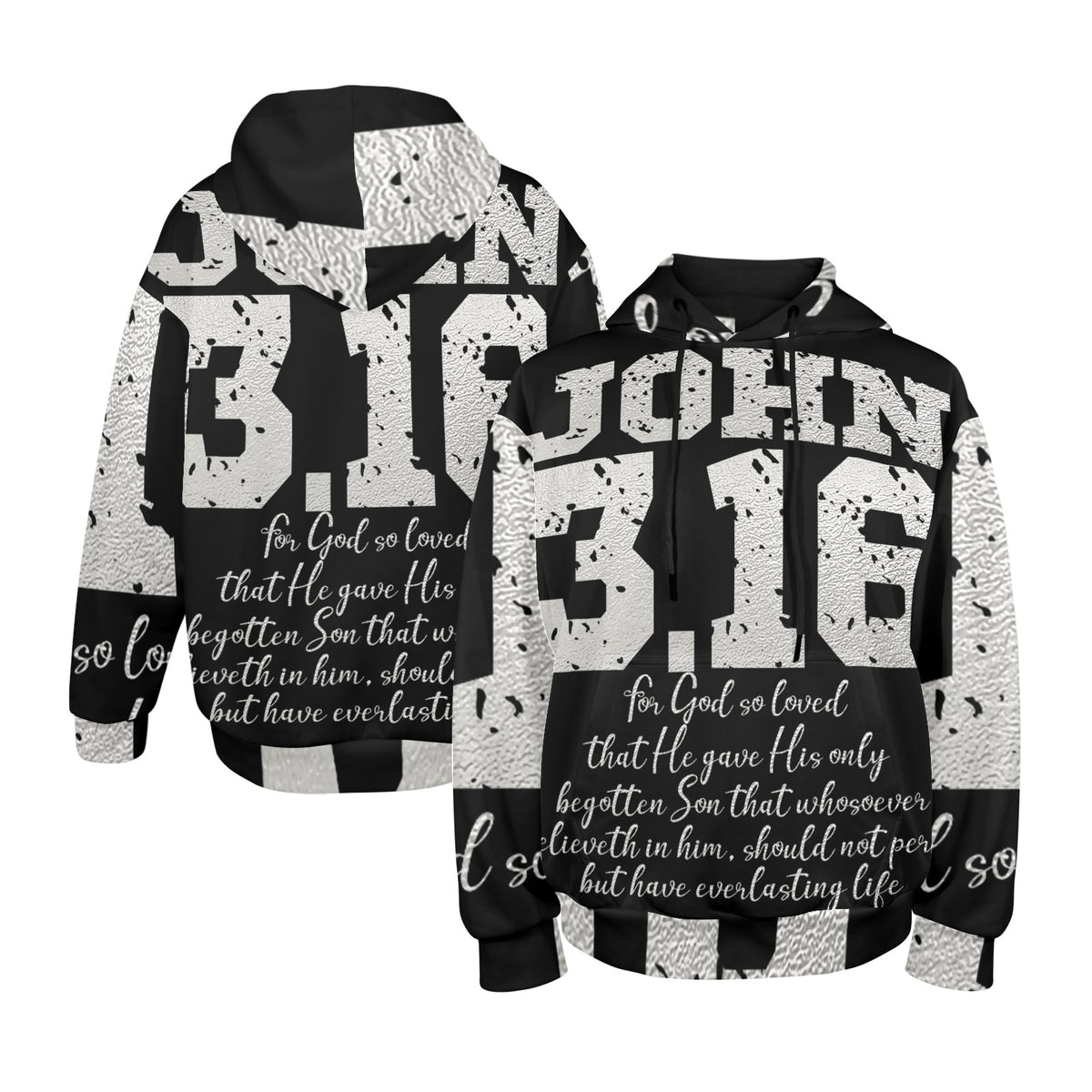 Men's Premium Christian Hoodie – Stylish All-Over Print Graphic Fit