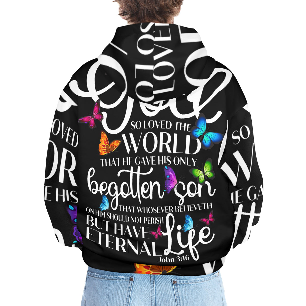 Men's Premium Christian Hoodie – Stylish All-Over Print Graphic Fit
