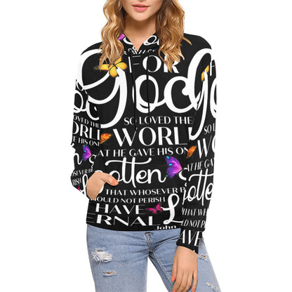 Women's Premium Christian Hoodie – Stylish All-Over Print