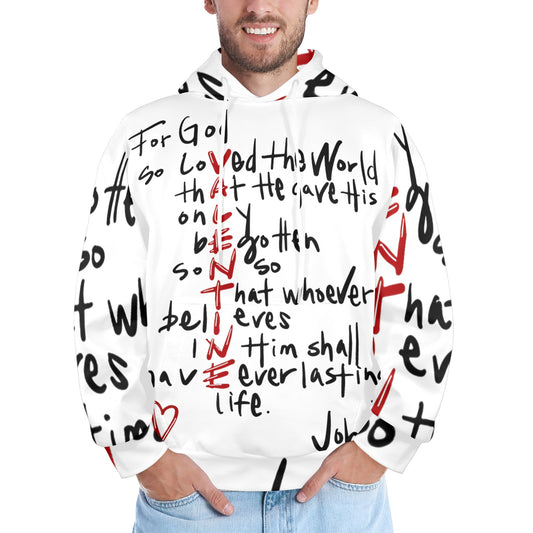 Men's Premium Christian Hoodie – Stylish All-Over Print Graphic Fit