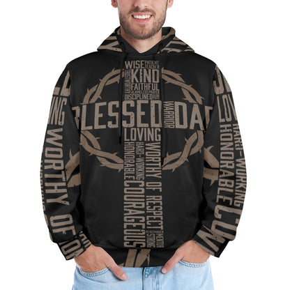 Men's Premium Christian Hoodie – Stylish All-Over Print Graphic Fit