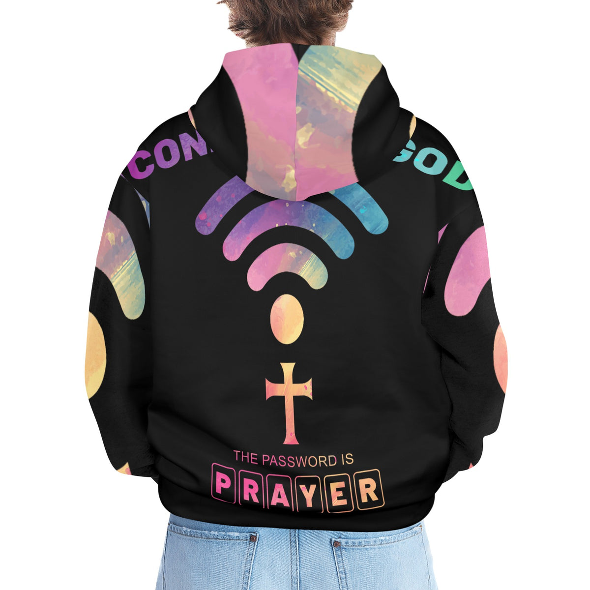 Men's Premium Christian Hoodie – Stylish All-Over Print Graphic Fit
