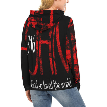 Women's Premium Christian Hoodie – Stylish All-Over Print
