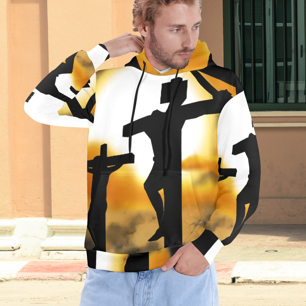 Men's Premium Christian Hoodie – Stylish All-Over Print Graphic Fit